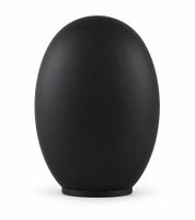  Ø 14 x 8 x 20cm Windlichtleuchte aus Metall mit kupferfarbenen Akzenten in Schwarz