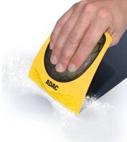 ADAC OKCars Ice Scraper with Patented Blade-Recutting Technology (Yellow, Model 9050039)