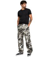 Robuste Build Your Brand Pure Vintage Cargo Hose Freizeithose Arbeits-Hose aus Baumwolle mit 8 Taschen in Grau/Weiß/Anthrazit Camouflage, Braun/Grün Camouflage oder Anthrazit 