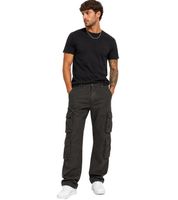 Robuste Build Your Brand Pure Vintage Cargo Hose Freizeithose Arbeits-Hose aus Baumwolle mit 8 Taschen in Grau/Weiß/Anthrazit Camouflage, Braun/Grün Camouflage oder Anthrazit 