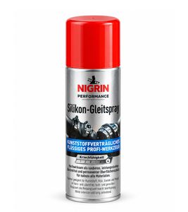 200ml NIGRIN Performance Silicone Lubricant Spray for Plastic, Wood, Rubber & Metal, friction-reducing & long-lasting for maintenance & care