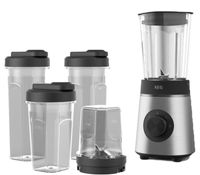 AEG CB4-1-6ST with 3 bottles & chopper Deli 4 Stainless Steel Blender (350 Watts, 0.92 L) **B-Stock – Inspected** Silver/Black