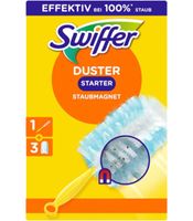 Kit de démarrage Swiffer Duster 1 bâton et 3 chiffons (manche + 3 lingettes) – **Produit de catégorie B (vérifié)** – Jaune/Bleu