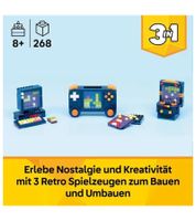 LEGO Creator 3in1 Retro Gaming Console 31380 with 268 Pieces, 3 Build Options Gaming Console, Mini PC & Arcade Machine Ages 8+ **B-Grade – tested** Multicolored