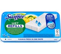 10 Swiffer - lingettes humides pour sols avec des milliers de fibres anti-déversement **Produit de seconde main - Vérifié** Recharges humides blanches