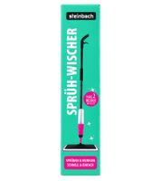 Steinbach Spray Mop (includes 2 mop pads; 120 cm handle, 500 ml water tank, 40 cm cleaning width) **B-Stock – Inspected** – Black/Pink
