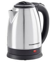 Bouilloire en acier inoxydable GOURMETmaxx (1,8 L, 1500 W, base rotative à 360°) – **Produit de catégorie B (vérifié)** – Argent/Noir