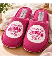 Chaussons douillets Camprella pour hommes et femmes, disponibles en plusieurs motifs, avec intérieur confortable en microfibre ; coloris : bleu marine, gris, rose et rose clair.