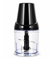 500ml Emerio Mini Picadora MC-128696 250W con 4 Cuchillas de Acero Inoxidable & Pies Antideslizantes **Producto de segunda selección – probado** Negro