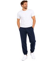 2er Pack FRUIT OF THE LOOM Herren Freizeithose Jogginghose - Seitentaschen, Elastischer Taillenbund mit Kordelzug in Schwarz/Dunkelblau