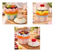 Muffin Vorratsdose aus Keramik mit Deckel – Dekorative Aufbewahrungsdosen im Cupcake-Design für Süßigkeiten, Kekse & Gebäck – Ø 20 x 13 cm **B-Ware – geprüft** Bunt