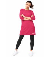 KangaROOS Damen Long-Sweatshirt – sportiver Sweatshirt mit legerer Passform – Bequemes Damen-Oberteil in Rosa oder Schwarz