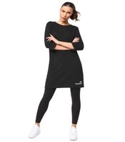 KangaROOS Damen Long-Sweatshirt – sportiver Sweatshirt mit legerer Passform – Bequemes Damen-Oberteil in Rosa oder Schwarz