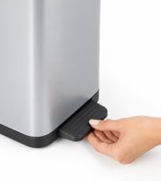 35L Rotho RIBO Pedal Bin for 25–40L Bin Liners with Foot Pedal, Soft-Close & Adjustable Bag Holder **B-Grade – tested** Grey