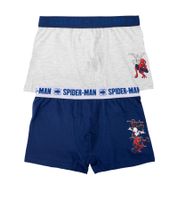 Confezione da 2 Boxer da Bambino MARVEL Spider-Man in Cotone – Intimo Comodo con 2 Diversi Motivi Spiderman – Multicolore