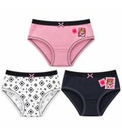 3er-Pack Paw Patrol Kinder-Panty Höschen aus Baumwolle – Bequeme Höschen für Mädchen mit 3 verschiedenen Motiven – Bunt