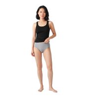 3-Pack Women’s Briefs – Comfortable cotton panties with an elastic waistband and classic fit, 7661900, Black, Gray & White