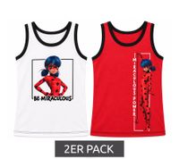 2-Pack Miraculous Kids' Undershirts Cotton Tank Tops with Different Designs Multicoloured