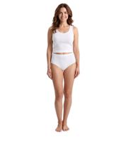 2-Pack Women’s High-Waisted Briefs – Comfortable Cotton High-Waist Panties (with or without Lace) – Women’s High-Rise Underwear 7661900 in White