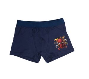 Confezione da 2 Boxer da Bambino MARVEL Spider-Man in Cotone – Intimo Comodo con 2 Diversi Motivi Spiderman – Blu