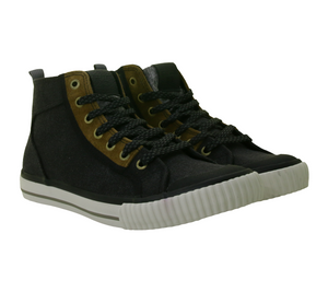 ICEPEAK Dale Women’s High-Top Sneakers – Ankle-High Casual Footwear with Laces (9-75235-990, Black)