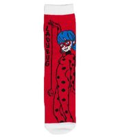 4-Pair Pack of Miraculous Ladybug Cotton Socks for Kids – Comfortable Socks for Girls with 4 Different Designs – Multicolored