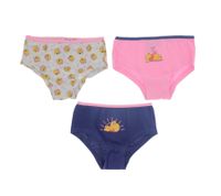 3-Pack Disney Winnie the Pooh Girls' Cotton Panties – Comfortable Kids' Underwear with 3 Different Designs – Multicoloured