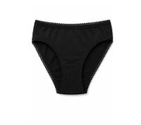 3-Pack Women's Briefs – Comfortable Cotton Underwear with Elastic Waistband and Classic Fit – Black, Brown & White