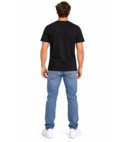 Lakeville Mountain Joris Herren T-Shirt mit Bergmotiv-Print Baumwoll-Shirt Schwarz