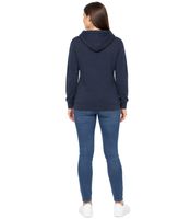 KangaROOS Damen Hoodie - Damen Hoodie mit sportiven Look, Kapuze und Kordelzug in Dunkelblau/Navy