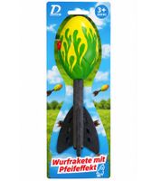 Cohete lanzable DUSSAL con efecto silbador – Juego de lanzamiento al aire libre para niños **Producto de segunda categoría (B-Ware) – revisado** Verde/Amarillo