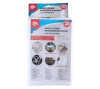 20-Pack Dirt Devil Magic Sponge Cleaning Erasers, Extra Thick Cleaning Sponges for Removing Dirt, Stains & Marks approx. 11.5 × 7.2 × 2.4cm **B-Grade – tested** White