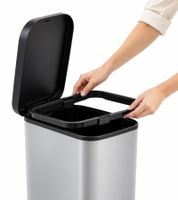 35L Rotho RIBO Pedal Bin for 25–40L Bin Bags with Foot Pedal, Soft-Close & Adjustable Bag Holder **B-Grade – tested** in Light Grey or Dark Grey