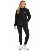 Veste en polaire pour femme MAUI SPORTS – Veste décontractée / Homewear avec logo brodé – Noir