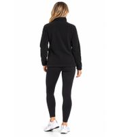 Veste en polaire pour femme MAUI SPORTS – Veste décontractée / Homewear avec logo brodé – Noir