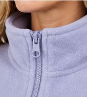 Giacca in pile da donna MAUI SPORTS – modello avvolgente con zip e maniche lunghe – color lavanda/lilla