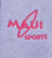 Giacca in pile da donna MAUI SPORTS – modello avvolgente con zip e maniche lunghe – color lavanda/lilla