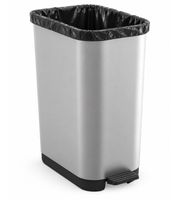 35L Rotho RIBO Waste Bin (lidless) for 25–40L trash bags, featuring an adjustable bag holder – **B-stock (inspected)** – available in light gray or dark gray