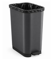 35L Rotho RIBO Waste Bin (lidless) for 25–40L trash bags, featuring an adjustable bag holder – **B-stock (inspected)** – available in light gray or dark gray