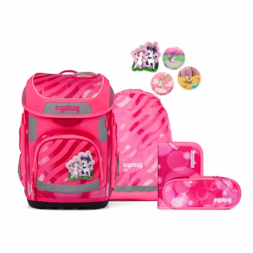 Ergobag Cubo Kuntbärbuntes Einhorn - 5-teiliges Schulranzenset