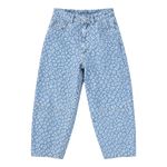 light blue wash/printed