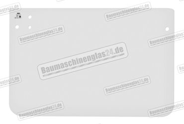 Kubota KX61-2 / KX61-2 APLHA / KX71-2 / KX71-2 ALPHA / KX91-2 / KX121-2 / KX161-2 MINI EXCAVATOR - Frontscheibe unten