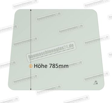 Kramer 212 LT - Frontscheibe (A) Höhe 785 mm 