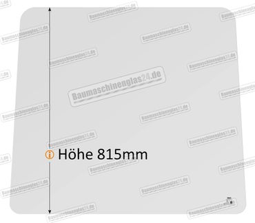 Kramer 312 SE/LE - Frontscheibe (A) Höhe 815 mm