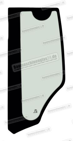 Hitachi ZAXIS ZX160LC 5+6 bis ZX350 5+6  - Seitenscheibe L hinten