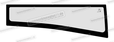 Caterpillar 302.7D CR (on Awards) - Seitenscheibe rechts unten
