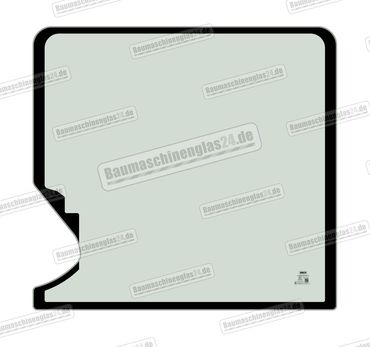Caterpillar 307 E  / 307 E2 / 308 ECR / 308 E2CR - Frontscheibe oben