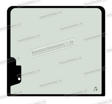 Hanix H17D / H27DR / H36CR / H55DR (auch Hanix H15B-2) - Frontscheibe oben