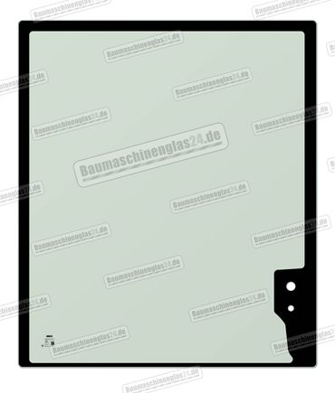 JCB 57C-1 - Frontscheibe oben (No High Impact Protection)