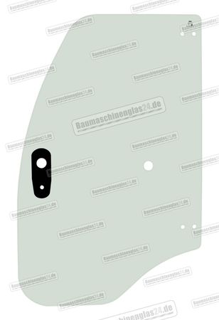 Case 21F / 121F / 221F / 321F LOADING SHOVEL - Türscheibe links
